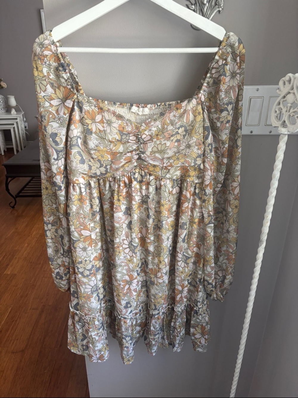 Promesa Floral Smocked Babydoll Dress